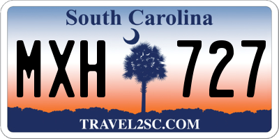 SC license plate MXH727