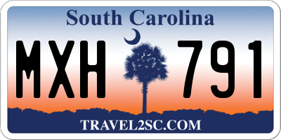 SC license plate MXH791