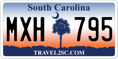 SC license plate MXH795