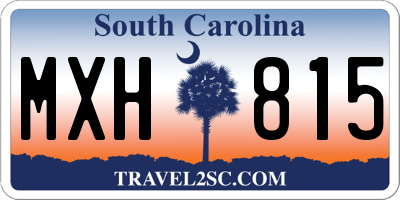 SC license plate MXH815