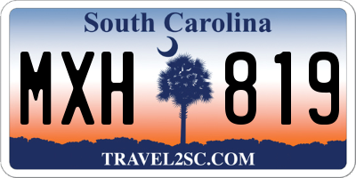 SC license plate MXH819