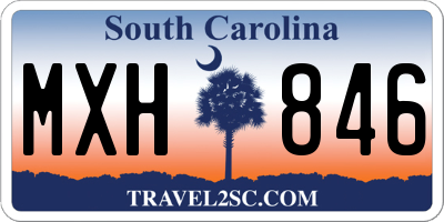 SC license plate MXH846