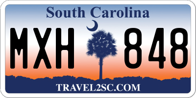 SC license plate MXH848