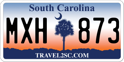 SC license plate MXH873
