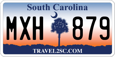 SC license plate MXH879
