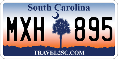 SC license plate MXH895