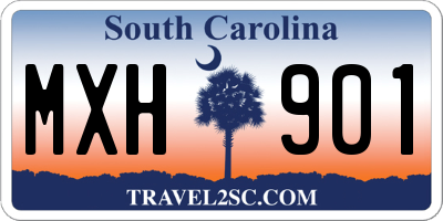 SC license plate MXH901