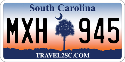 SC license plate MXH945