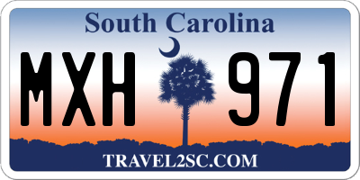 SC license plate MXH971