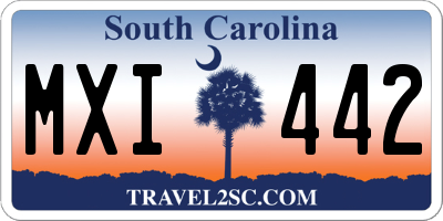 SC license plate MXI442