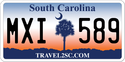 SC license plate MXI589