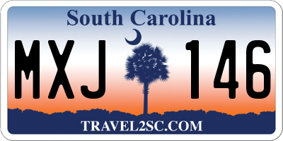 SC license plate MXJ146