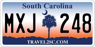 SC license plate MXJ248