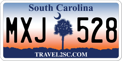 SC license plate MXJ528
