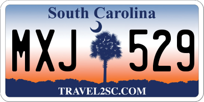 SC license plate MXJ529