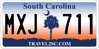 SC license plate MXJ711