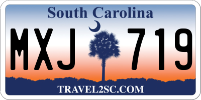 SC license plate MXJ719