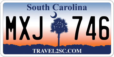 SC license plate MXJ746