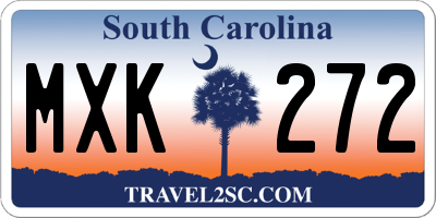 SC license plate MXK272