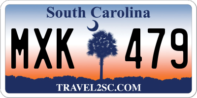 SC license plate MXK479
