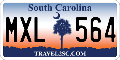 SC license plate MXL564