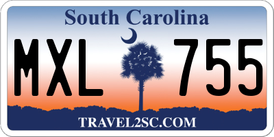SC license plate MXL755