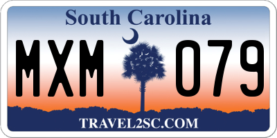 SC license plate MXM079