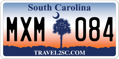 SC license plate MXM084