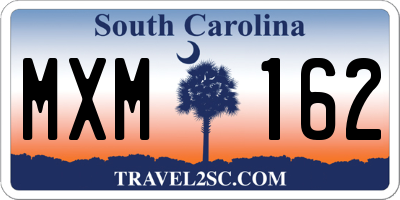 SC license plate MXM162