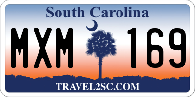 SC license plate MXM169