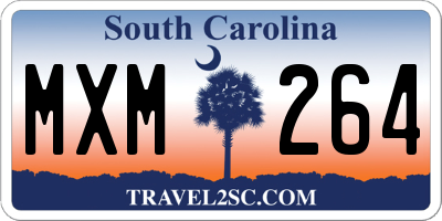 SC license plate MXM264