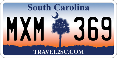 SC license plate MXM369