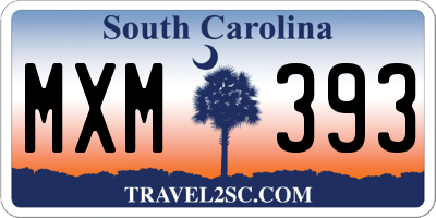 SC license plate MXM393