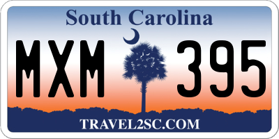SC license plate MXM395