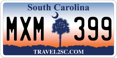 SC license plate MXM399