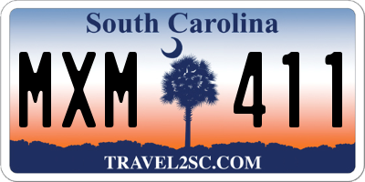 SC license plate MXM411