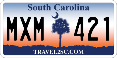 SC license plate MXM421