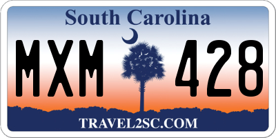 SC license plate MXM428