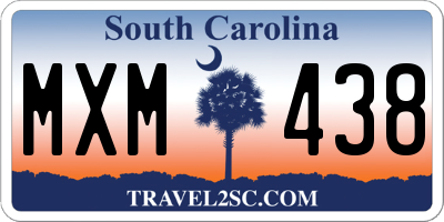 SC license plate MXM438