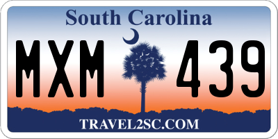 SC license plate MXM439
