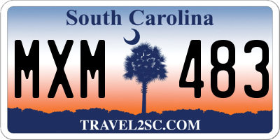 SC license plate MXM483