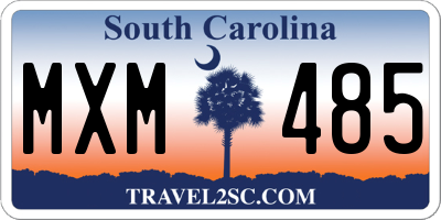 SC license plate MXM485