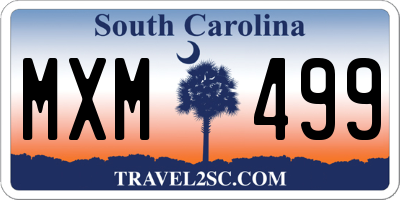 SC license plate MXM499