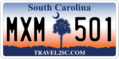 SC license plate MXM501