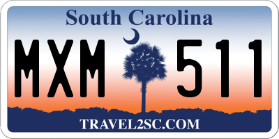 SC license plate MXM511