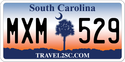 SC license plate MXM529