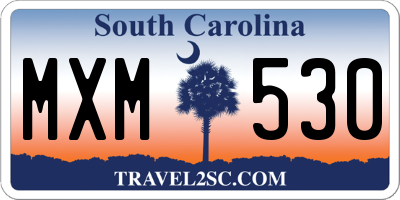 SC license plate MXM530