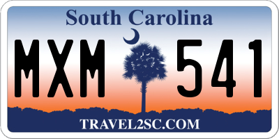 SC license plate MXM541