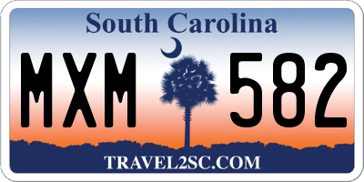SC license plate MXM582
