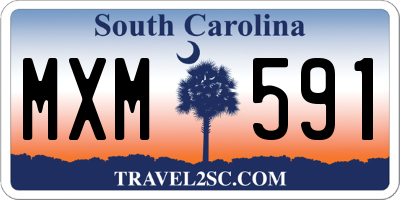 SC license plate MXM591